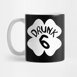 Drunk 6 St Pattys Day Green Tee Drinking Team Group Matching Mug